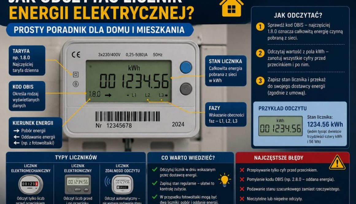 Jak odczytać licznik energii elektrycznej
