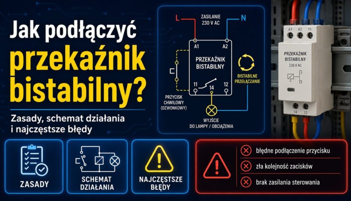 Jak podłączyć przekaźnik bistabilny