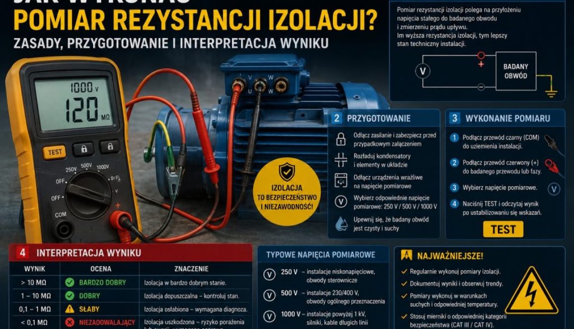 Jak wykonać pomiar rezystancji izolacji