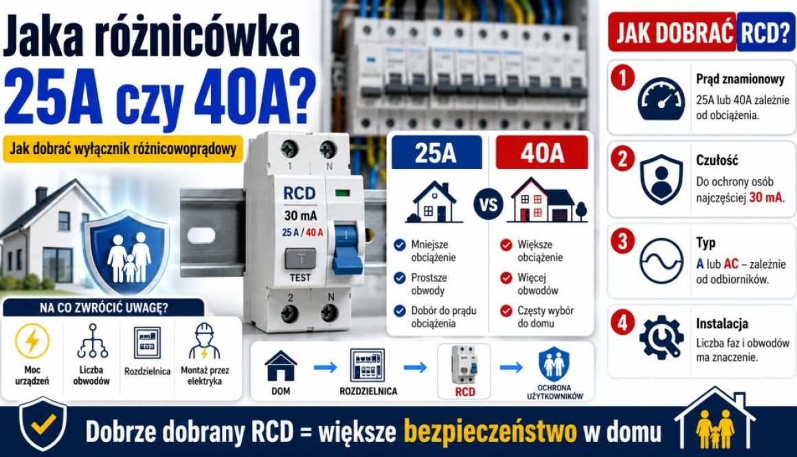 Jaka różnicówka 25A czy 40A